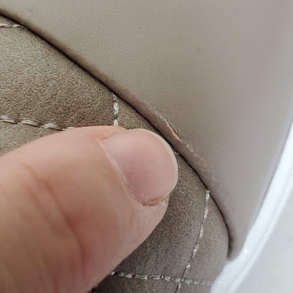 Steve Madden Zaander Quilted Slip On Sneakers Tan Leather Womens Size 9.5 - Picture 10 of 11